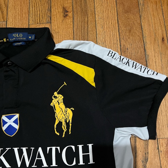 Black Watch Polo Shirt 🌒 Size Medium - Picture 5 of 8